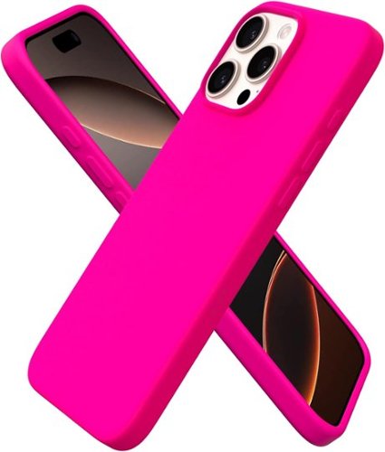 Ornarto - Designed for iPhone 16 Pro Max Case 6.9", Liquid Silicone Full Covered Protective Case - Hot Pink-Front_Standard 