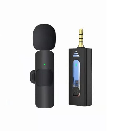 Cluzine - 3.5mm Wireless Lavalier Microphone, HiFi Lossless Sound, Bluetooth 5.1, for Camera,Live Stream-Front_Standard 