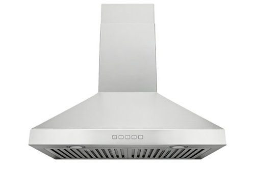 Hauslane - 30 inches - Convertible - Wall Range Hood - Silver-Front_Standard 