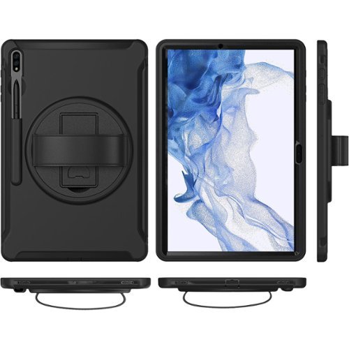 SaharaCase PROTECTION Hand Strap Series Case for Samsung Galaxy Tab S8 Ultra - Black BUY ONLINE