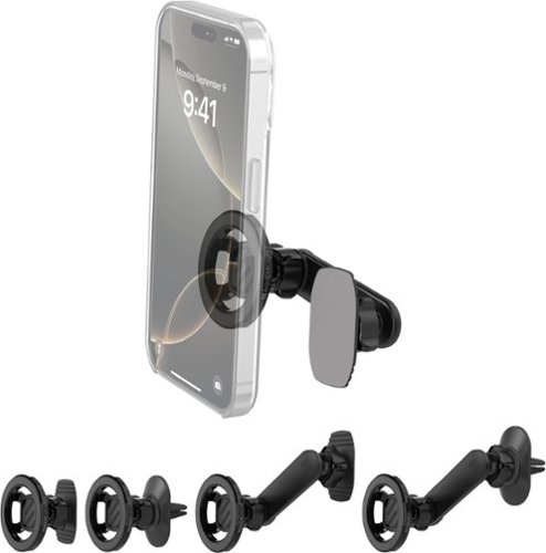 Scosche - MagicMount MS 5 in 1 Magnetic Mount For Most Cell Phones - Black