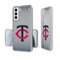 Keyscaper - MLB - Minnesota Twins - Linen Logo Galaxy Clear Case - S24 - Multicolor-Front_Standard