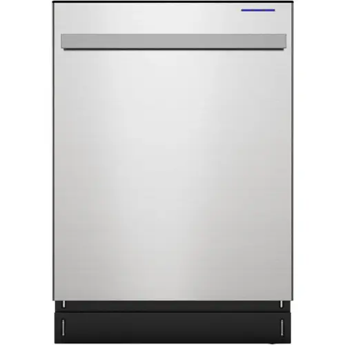 Front. Sharp - 24-In. Top Control Slide-In Dishwasher in Stainless Steel.