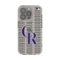Keyscaper - MLB - Colorado Rockies Text Backdrop Clear iPhone Case - 16e - Multicolor-Front_Standard
