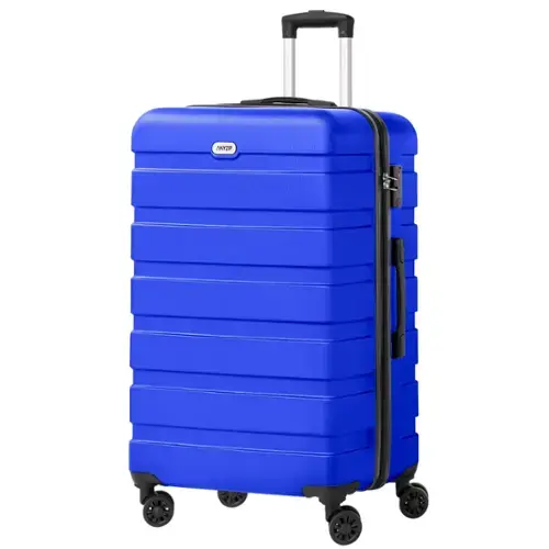 Front. Brick Attic - 28 Inch Luggage PC ABS Hardside Lightweight Suitcase with 4 Universal Wheels TSA Lock Checked-Large - Bright blue.