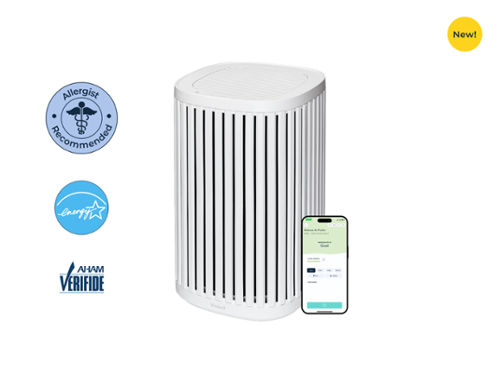 The Windmill Air Purifier, 3-in-1, Ultra-Quiet, HEPA Filter Medical Grade, Small to Medium Rooms up to 975 Sq Ft - White-Front_Standard 