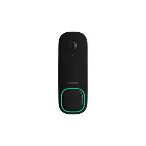 ecobee Smart Video Doorbell - Wired with Advanced Person and Package Detection - Black BUY IN QATAR