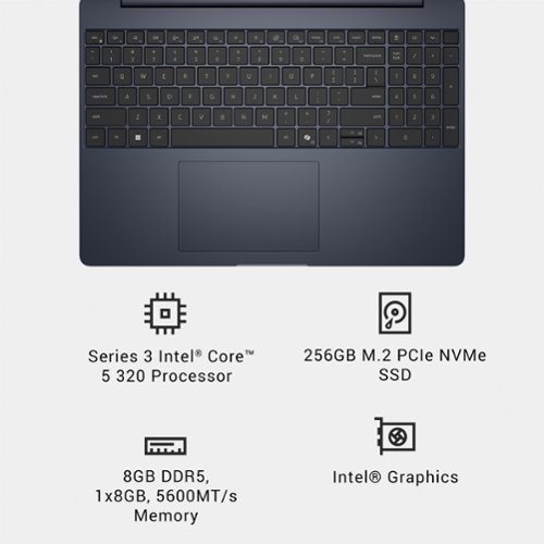 Dell 15.3 2K Touchscreen Laptop - Intel Core 5 Series 3 2026 - 8GB Memory - 256GB Storage - Celestial Blue BUY ONLINE