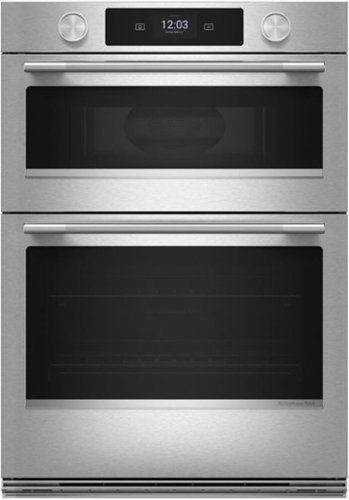 KitchenAid - 27" Smart Built-In Electric Double Wall Combination with Microwave and Assisted Cook Cycles - Stainless Steel