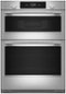 KitchenAid - 27" Smart Built-In Electric Double Wall Combination with Microwave and Assisted Cook Cycles - Stainless Steel-Front_Standard