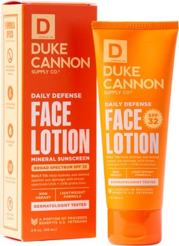 Duke Cannon Face Lotion - Energizing Daily Defense with SPF 32 GLOBAL SHIPPING