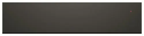 Front. Fisher & Paykel - 24" 6 place setting Built-in Warming Drawer, Push to Open - Minimal Black (Soft Black) - Black.