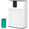 Topteng - HEPA Air Purifier - 2400 Sq.Ft Coverage,15dB Quiet, Smart App Control, two Filters, for Pet Hair/Dander/Odor/Dust - White-Front_Standard
