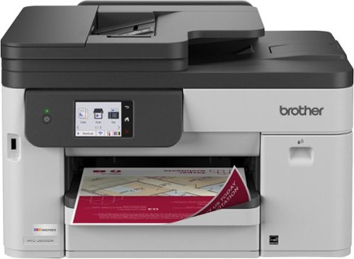 Brother - INKvestment 5010 Wireless Color Inkjet All-in-One Printer with 2-sided Copy/Scan & 2.7” Color Touchscreen (MFC-J5010DW) - Gray