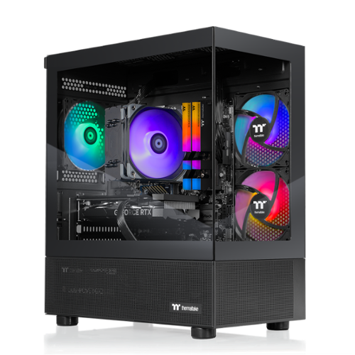 Thermaltake - LCGS View i1260-170 Gaming Desktop Intel Core i5-12600KF, 16GB Memory, NVIDIA GeForce RTX 5060, 1TB SSD NVMe M.2 - Black