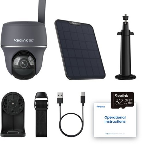 Reolink Go PT Ultra G440 4K 8MP Solar Outdoor Wireless 4G LTE Pan Tilt Security Camera with 32GB SD Card - Grey WHERE TO BUY