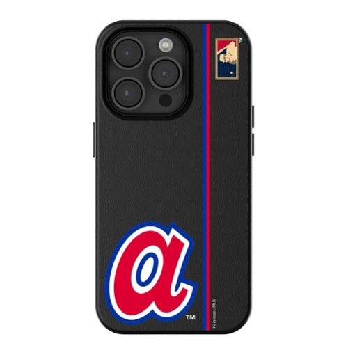 Keyscaper - MLB - Atlanta Braves 1972-80 Logo iPhone Magnetic Bump Case - 16 Pro Max - Black-Front_Standard 