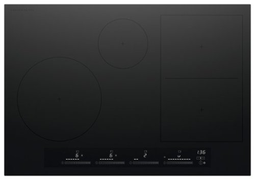 Fisher & Paykel - 30" Built-in Electric Cooktop, 4 Zones with Smart Zone - Black