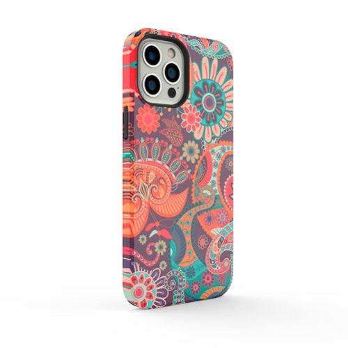 ArtsCase StrongFit Designers Case for Apple iPhone 13 Pro Max - Orange Flowers GLOBAL SHIPPING