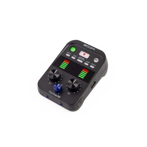Zoom PodTrak P2 Dual USB Mic Portable Podcast Recorder ZP2 ZP2