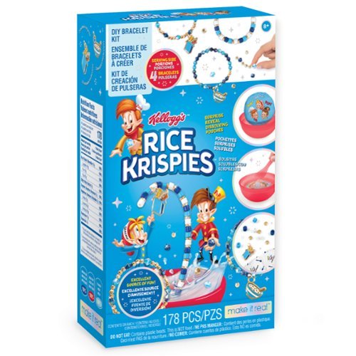 Make It Real - Kellogg's Cerealsly Cute - Rice Krispies - DIY Bracelet Kit, 178 Pieces