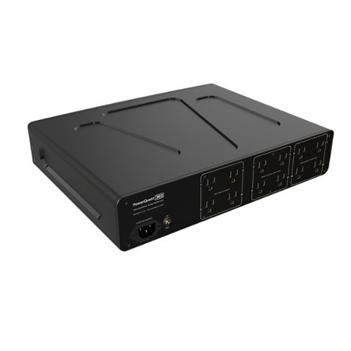 AudioQuest PowerQuest 707 Premium 12-Outlet/Unlimited Joules Non-Sacrificial Surge Protector with Transient Power Correction - Black GLOBAL SHIPPING