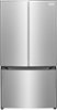Frigidaire - 20 Cu. Ft. Counter Depth French Door Refrigerator with Internal Water Dispenser - Fingerprint-Resistant Stainless Steel Look-Front_Standard