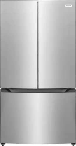 Front. Frigidaire - 20 Cu. Ft. Counter Depth French Door Refrigerator with Internal Water Dispenser - Fingerprint-Resistant Stainless Steel Look.