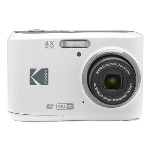 Kodak - PIXPRO FZ45 16.4 Megapixel Compact Camera - White-Front_Standard 