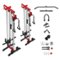 Mikolo - Cable Crossover Machine, Wall Mounted Pulley Tower functional trainer with Adjustable 26 Positions - Red-Front_Standard