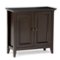 Simpli Home - Amherst Low Storage Cabinet - Hickory Brown-Front_Standard 