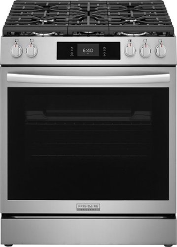 Frigidaire - Gallery 6.0 Cu. Ft. Slide-In Gas Range with Stone-Baked Pizza and 15+ Ways to Cook - Stainless Steel-Front_Standard 