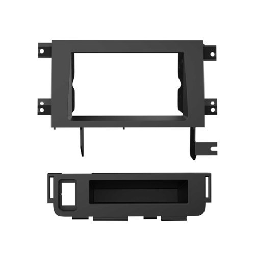 Metra - Stereo Installation Kit for 2005-2014 Honda Ridgeline Vehicles - Matte Black