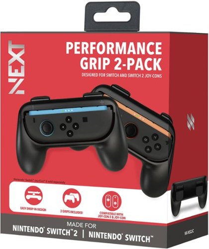 NEXT Performance Grip 2-Pack for Switch 2 Joy-Con 2 and Switch Joy-Cons - Black WHERE TO BUY