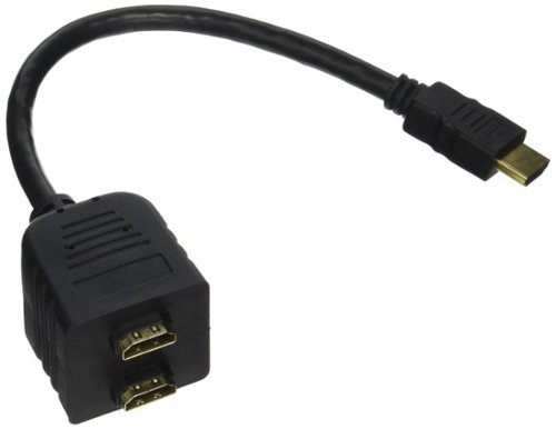 Pyle - Home HDMI Video Splitter Adapter Cable-HDMI - Black-Front_Standard 