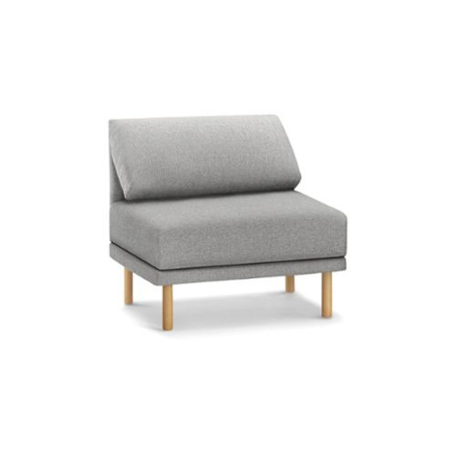 Burrow - Contemporary Range Armchair - Stone Gray-Front_Standard 