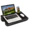 LapGear - Home Office Lap Desk (Fits up to 15.6" Laptop) - Black Carbon-Front_Standard