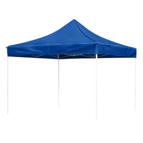 Stalwart - 10x10 ft Pop Up Canopy Tent - Blue-Front_Standard 