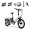Lectric eBikes - XPedition2 Dual-Battery eBike (Max 120mi/28mph) + XL Pannier Bags/Orbitor/Headlight/Running Boards/Seat Post/Cushions - Stratus White-Front_Standard