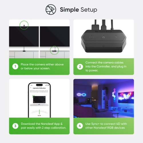 Nanoleaf 4D - Screen Mirror Kit (Camera Only) - Black SHOP ONLINE