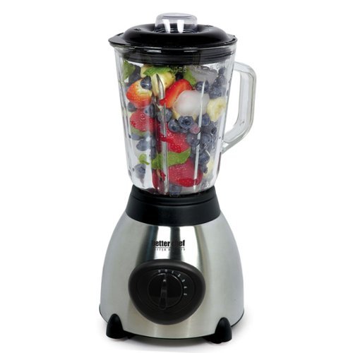Better Chef - 500-watt Stainless Steel Blender - Silver-Front_Standard 