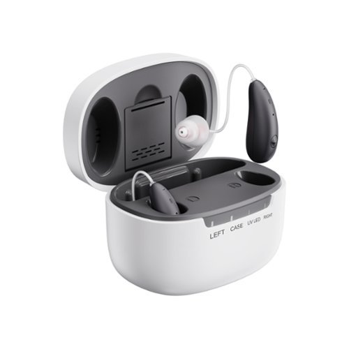 Ceretone - Beacon OTC Self - Fitting Hearing Aids - Digital Noise Reduction, Feedback Cancellation and Bluetooth Streaming - Silver-Front_Standard 