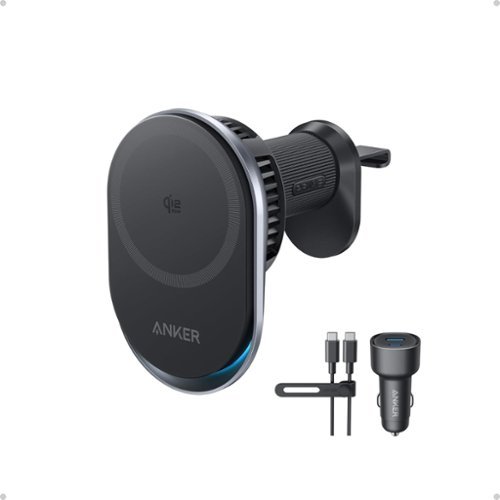 Anker - Prime MagSafe Car Mount Charger, Qi2 25W Certified Wireless Car Charger with TEC Cooling-Front_Standard 