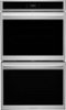 Frigidaire - Gallery 30" Built In Electric Total Convection Double Wall Oven with Stone-Baked Pizza - Stainless Steel-Front_Standard