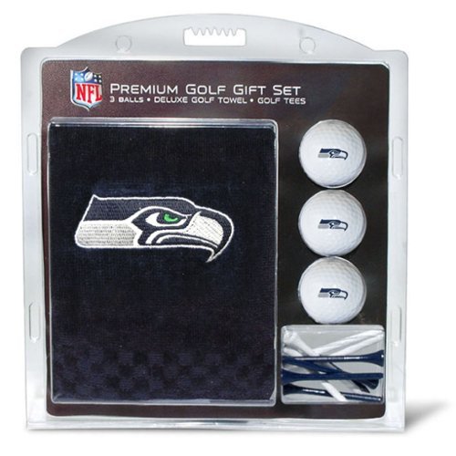 Team Golf - Seattle Seahawks Embroidered Golf Gift Set - Multicolor-Front_Standard 