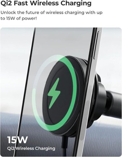 iOttie Velox Qi2 Wireless Dashboard & Windshield Car Mount - Carbon Black WORLDWIDE DELIVERY