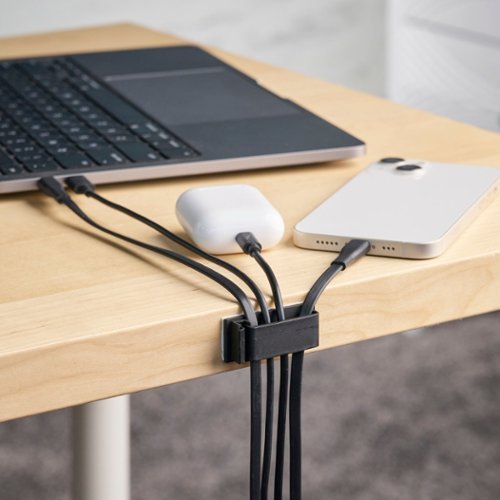 Wrap-It Storage Cable Guides - Black GLOBAL SHIPPING