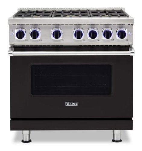 Viking - VGR Freestanding 7 Series Gas 36" Range - Onyx