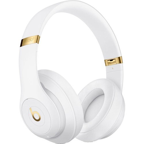 by Dr. Dre Beats Studio3 Wireless Over-Ear Headphones - White-Front_Standard 