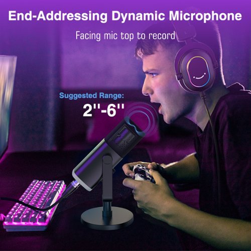 FIFINE XLR/USB Wired Cardioid Dynamic Microphone with RGB Lighting WHERE TO BUY